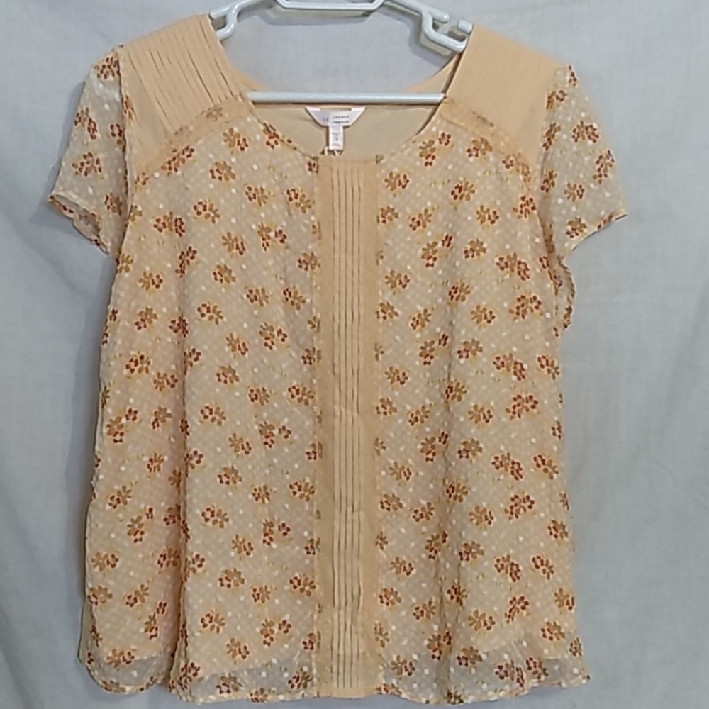 NWT Lauren Conrad Short-Sleeve Blouse - 1X